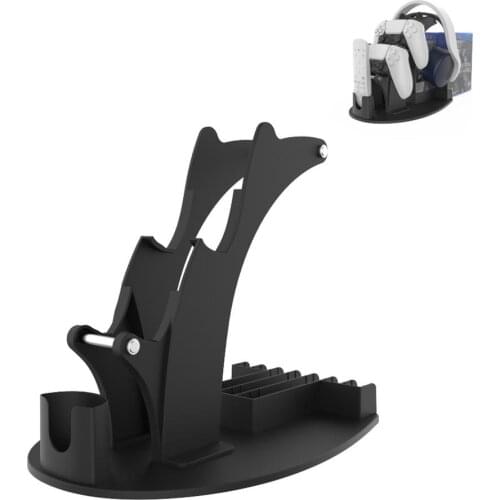 For PS5 Game Storage Organizer Controller Stand Remote Holder Console Game Card Box Storage Stand Holder Control Storage Rack