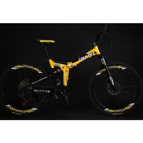 26 Inch 30 Knife Folding Bicycle 21/24/27 Speed Double Shock Absorption Speed Mountain Bike Student Men And Women