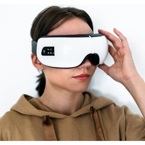 Intelligent 4D Eye Massager for Eyes Wrinkles Electric Eyes Massage Glasses with Heat, Fatigue Dark Circles Headaches