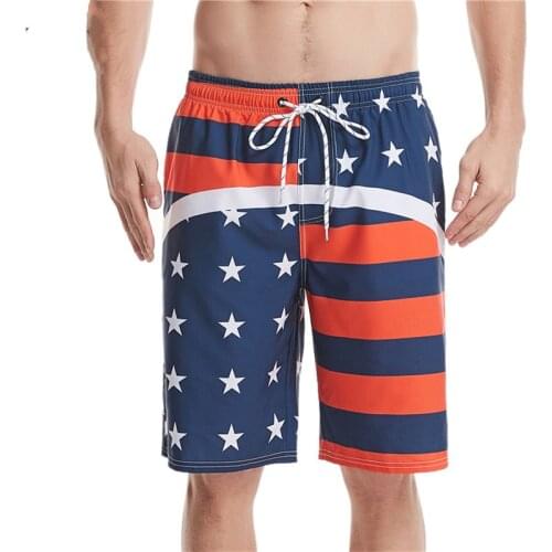 Men Beach Shorts with Mesh Lining Bathing Shorts for Surfing Quick Dry Swim Trunks Boys Boardshorts Plus Size