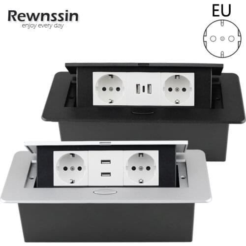 Table Pop-up Socket With USB Type-C Socket,Pop Up EU Outlet,USB Wall Socket,Electrical Sockets For Kitchen Power Strips
