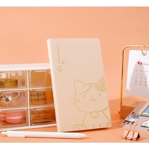 Portable Mini Travel Journal Diary PU Writing Notebook Paper Waterproof Business Notepad 7 x 3.9in 96 Sheets Gift