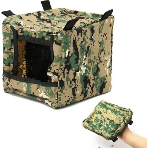 Foldable Slingshot arget Box Cloth Target Box Recycle shooting Archery Hunting Catapult Case Holder Camouflage Slingshot Box