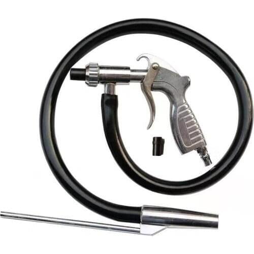 WAERTA Abrasive Air Sand Blasting Gun kit 1 ceramic nozzle 1 steel nozzle 1 Sand Suction Pipe Industrial Sandblaster Gun