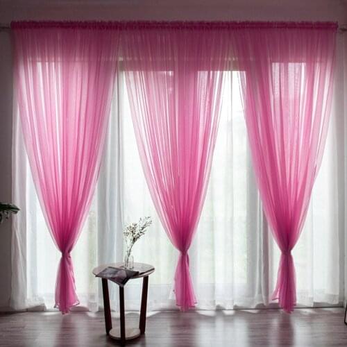 Window Treatments Panel Drapes Green Leaves Plant Sheer Curtains For Living Room Bedroom Voile Tulle Kitchen Curtains #T1P