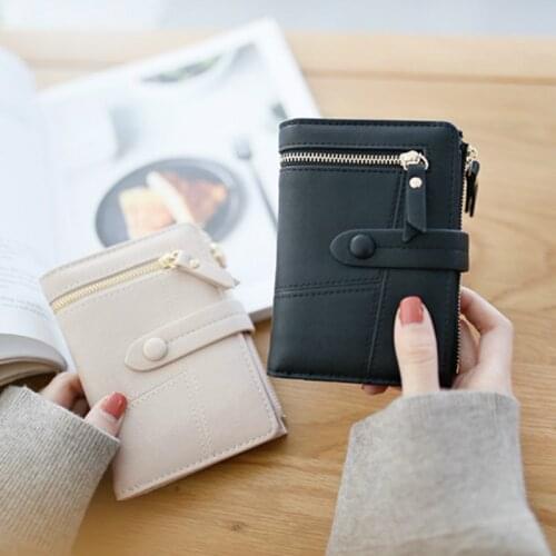 Women Wallets Leather Coin Pocket Hasp Card Holder Money Bag Casual Short Ladies Folding multifunction Clutch Phone Wallet Purse