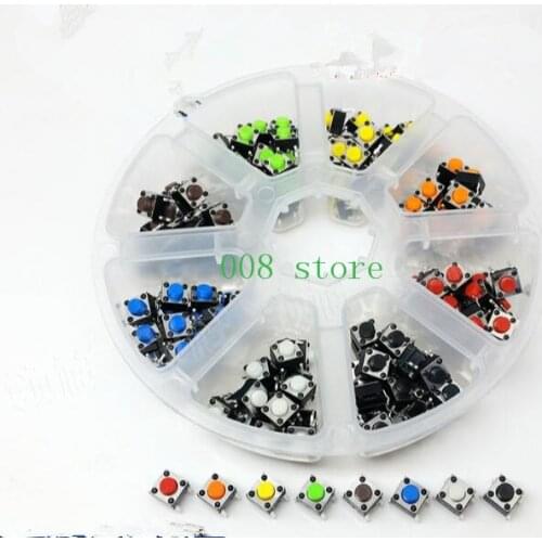 160pcs 6*6*5 touch switch, 4 foot inching button, induction cooker button switch, mini 6x6x5 mini key switch