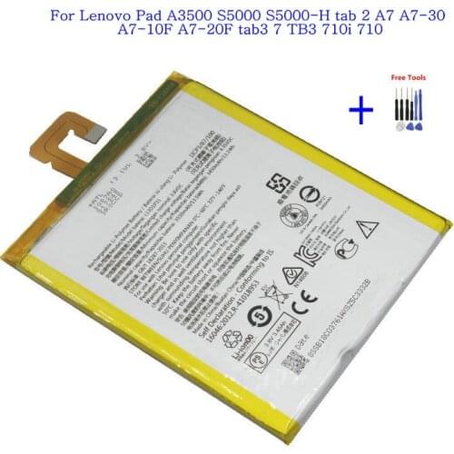 1x 3550mAh L13D1P31 Battery For Lenovo Pad A3500 S5000 S5000-H tab3 7 TB3 710i 710F tab 2 A7 A7-30 A7-10F + Repair Tools kit