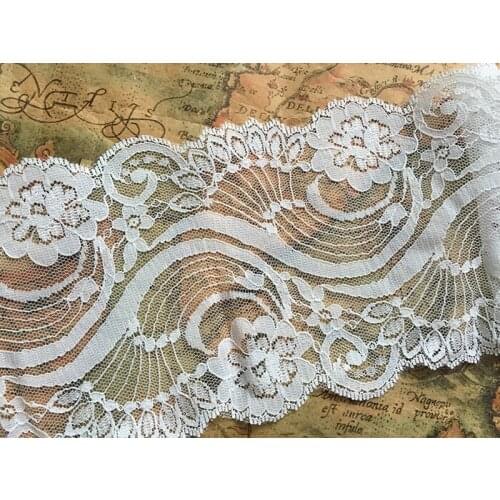 3yards/lot 10.5 cm width Off White Jacquard Mesh Lace Trim Vintage Lace Trim Cluny Lace Trim Ribbon No Elastic SC215