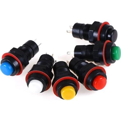 5Pcs/lot New Self-reset Push Button Switch 10mm Self Return Momentary Push Button Switch HUXUAN