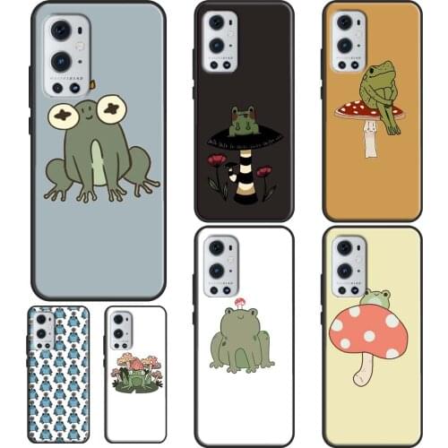 Mushroom frog For OPPO Realme 6 7 8 Pro Q3 GT Neo C3 C11 C21 Case For OnePlus 9 Pro 7 8 Pro 8T 9R Nord