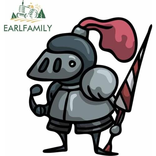 EARLFAMILY 13cm x 12.2cm for Knight Car Sticker Vinyl Waterproof Scratch-proof Window Graffiti Decoration Custom Printing Decal