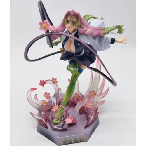2021 Demon Slayer Kanroji Mitsuri PVC Action Figure Model Toys 21cm