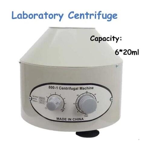 800-1 Electric Laboratory Centrifuge Medical Practice machine Supplies prp Isolate serum 4000rpm 1760g 6pcs 20ml centrifuge tube