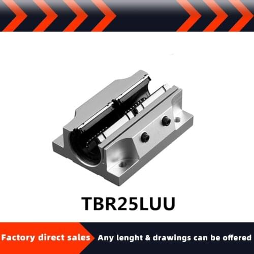 Hot-selling high-quality linear rail opening lengthened slider TBR25LUU round rail