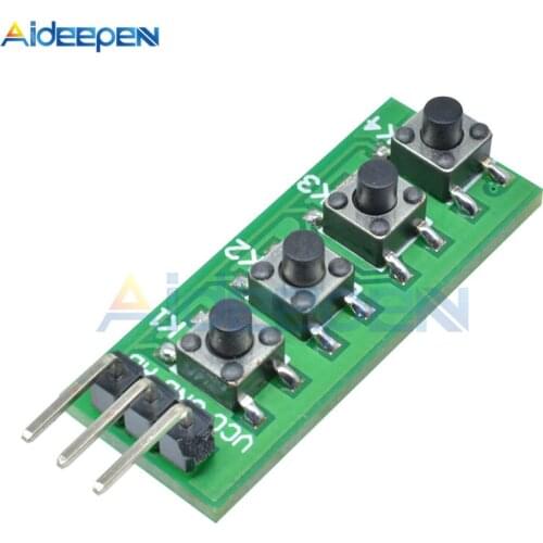 KC11B04 4 key Analog Buttons AD Keypad Module ADC port keyboard for Arduino MEGA2560 4 Button Breadboard