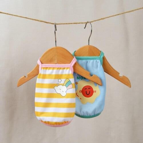 Pet Camisole Cartoon Printing Sleeveless Cotton Summer Two-legged Puppy Vest Shirt for Daily Life Small Dogs Clothes Accessories