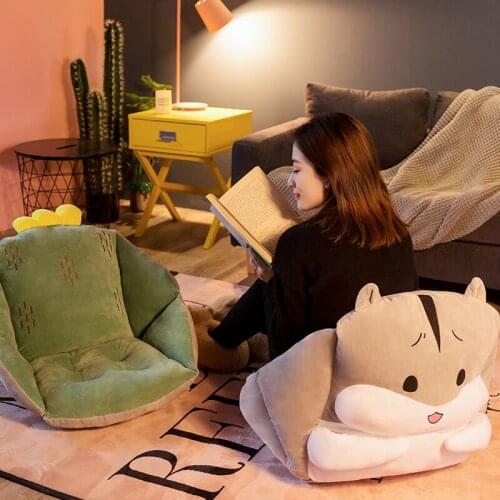 Carpet cushion cushion cushion in one office sedentary chair cushion student winter ground lazy Plush thick cushion