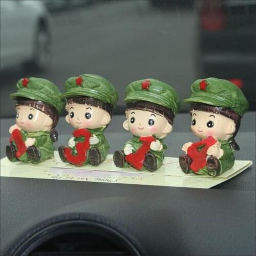 Creative soldiers Set doll Ones whole life Home Furnishing ornaments Gift Lovers Gift Car decoration Car products