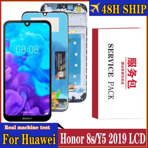 5.71” Original Display for Huawei Honor 8S LCD Touch Screen For Huawei y5 2019 Digitize Screen with Frame for KSE-LX9, KSA-LX9
