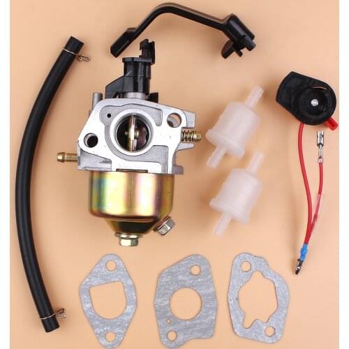 Carburetor Carb Gasket Stop Switch Fuel Hose Filter Kit For HONDA GX160 GX200 168F 5.5HP 6.5HP 4-Stroke Generator Engine Motor