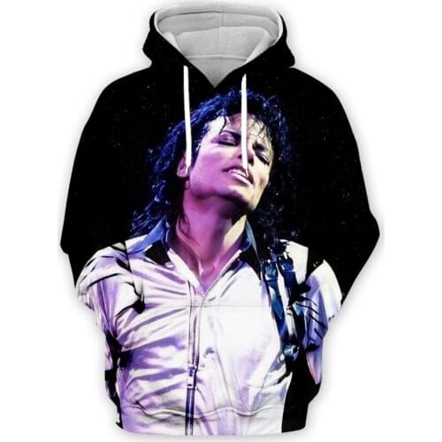PLstar Cosmos Pop King Legend Singer Musician Michael Jackson Streetwear Pullover Colorful 3DPrint Men/Women Harajuku Hoodies D3