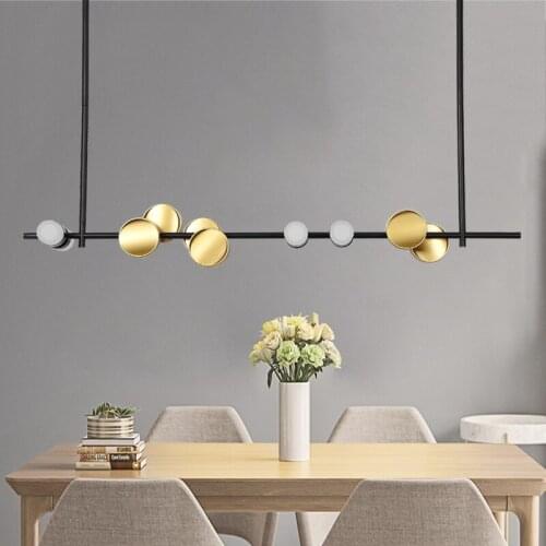 Nordic Luxury Pendant Lights Strip Front Desk Office Art Lighting Designer Creative Personality Bar Pendant lamp