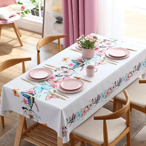 Rectangle Round Table Cloth Waterproof Oilproof Tablecloths Table Cover Home Decor Tablecloth Picnic Blanket Mantel Mesa Nappe
