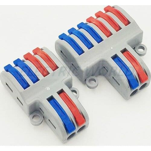 Wire connector SPL-42 Universal Compact Wiring Connection Lighting Push-in Conductor Terminal Block Mini Fast Cable Connector