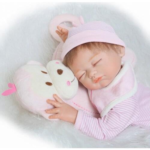 20inch Full Body Silicone Reborn babies dolls sleeping Toddler super bathe Toys best Xmas Birthday Gift bonecas toy Present