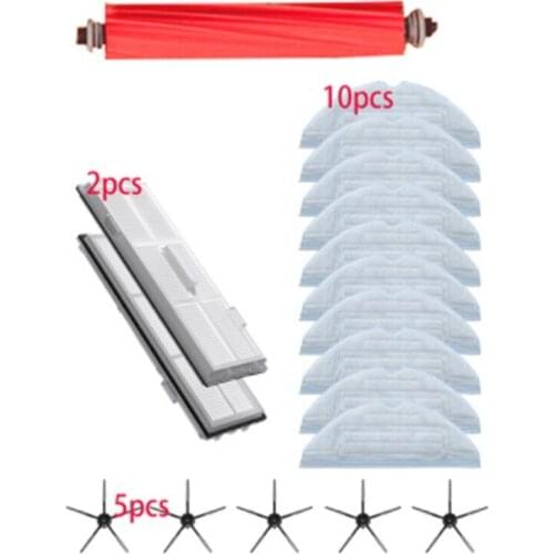 High Quality Hepa Filter Mopping Cloths Side Brush for Xiaomi Roborock S7 T7S T7Plus Mopping Cloths Spare Parts