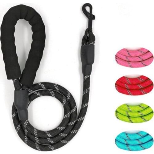 Pet Dog Reflective Training Leash Dog Running Walking Polyester Leash Rope Pet Night Reflective Walking Collar Pet Supplies