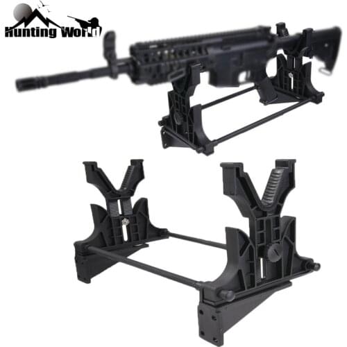 Tactical Cleaning & Maintenance&Display Rifle Stand Gun Rack Cradle Holder Bench Rest Wall Stand for Hunting Rifle Accessories
