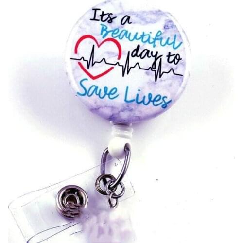 Nursing retractable id badge reel 10pcs/lot