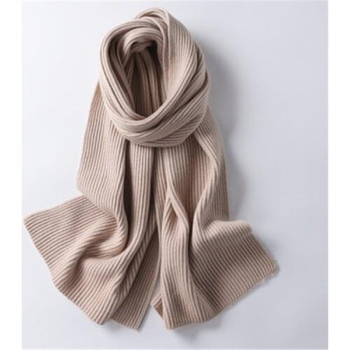 Pure goat cashmere women Europe style solid thick scarfs shawl pashmina 37x185cm red 6color