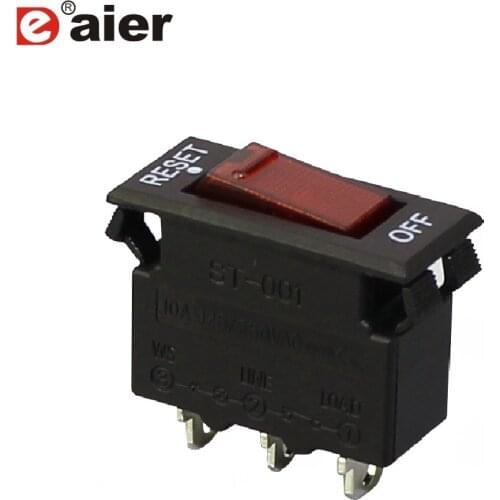 100PCS ST-001S 3-20A SPST 3Pin ON-OFF Rocker Type Circuit Breaker Switch Overload Protector