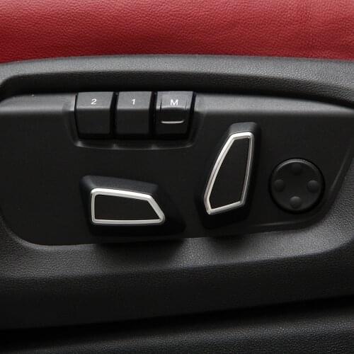 4 Pcs ABS Seat Adjustment Button Cover Trim For BMW New 1 2 3 4 Series F30 F34 F45 F46 2013-2017 Car Accessories