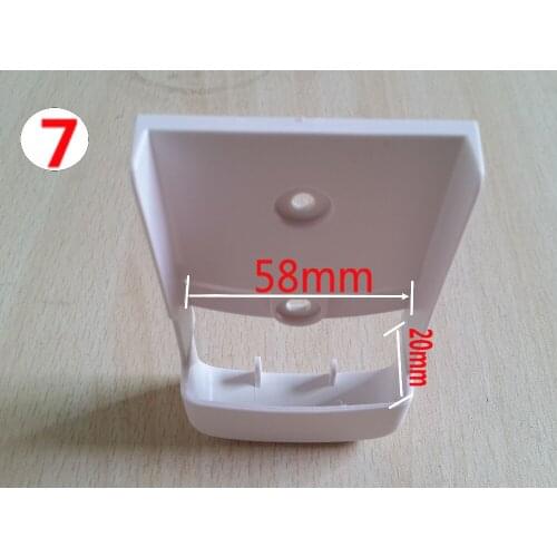 58mm*20mm (2.28in*0.79in) New (7) TV DVD Air Conditioner Wall Mount Remote Control Holder Wall Mounted