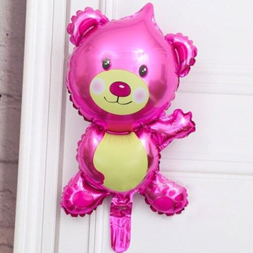 6 pcs Cute Bear Balloons Aluminum Foil Balloon Cartoon Foil Balloons Birthday Wedding Decoration Cute Bear Party balloons 15