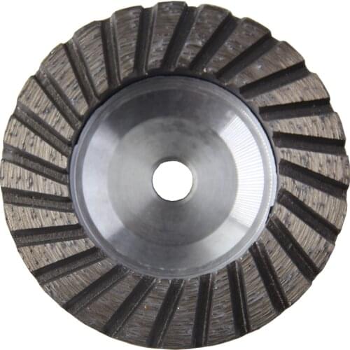 4" 100mm Diamond Turbo Grinding Cup Wheel Grit #30 #40 Aluminum Base Abrasive Tool For Concrete Granite Thread M14