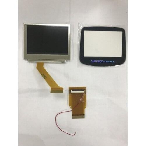 Free Shipping Highlight Screen LCD For GameBoy Advance LCD Screen For GBA SP AGS 101 Backlit Brighter Flex Ribbon Cable+Glass