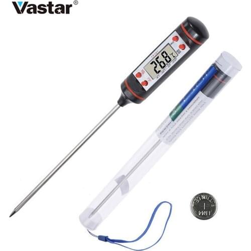 Kitchen Digital BBQ Food Thermometer Meat Cake Candy Fry Grill Dinning Household Cooking Thermometer Gauge Oven Thermometer Tool