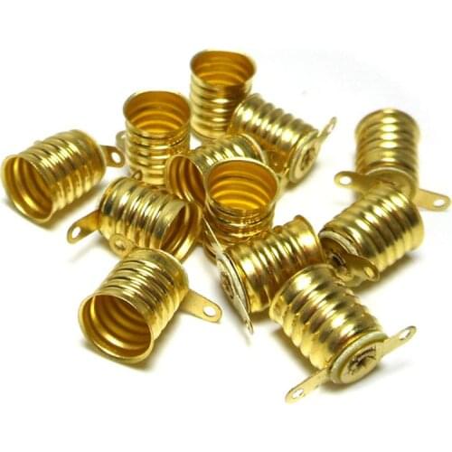 JOYING LIANG Mini Lamp Base Screw Type Student Physics Experiment Bulb Seat Old Falshlight Lamp Holder 10pcs/lot