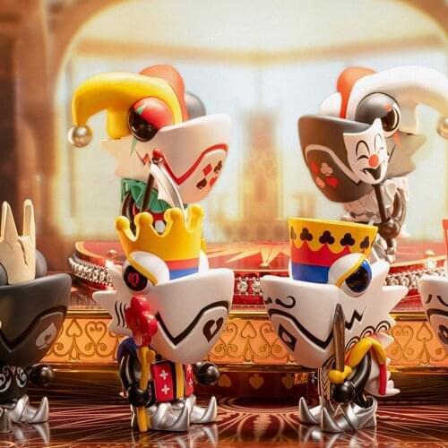 Blind Box Joker Chameleon Poker Series Toys PVC Action Figure Kawaii Doll Collection Children Friend Gift Desktop Decoration