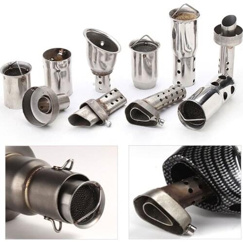 For 51mm 60mm Inlet Motorcycle Exhaust Muffler DB Killer Movable DB Killer Silencer Noise Sound Eliminator FREE SHIPPING