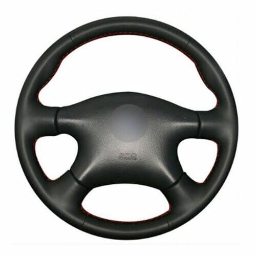 For Nissan Almera N16 Pathfinder Primera X-Trail 2001-2006 Top Leather Steering Wheel Hand-stitch on Wrap Cover