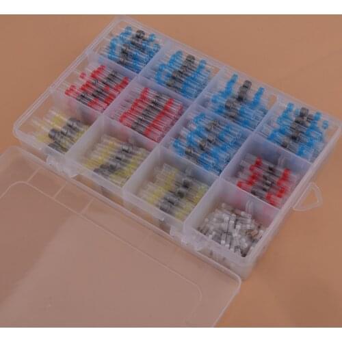 LETAOSK 400 Pcs Waterproof Welding Heat Shrinkable Solder Splice Terminals Connector Sleeve Tube