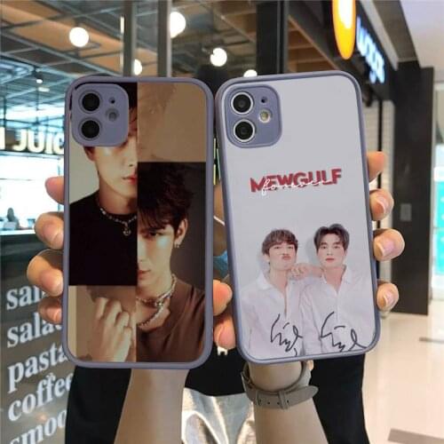 Mewgulf Phone Case Matte Transparent for iPhone 7 8 11 12 s mini pro X XS XR MAX Plus cover funda