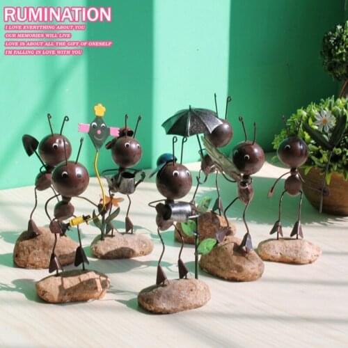 2016 New Arrival Countryside Creative Sweet Ants Resin Crafts Home Furnishing Home Decoration Accessories Party Gift Free Ship