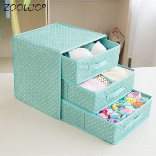 Underwear Bra Organizer Storage Box Multi Colors Drawer Closet Organizers Boxes For Underwear Scarfs Socks Bra